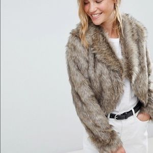 ASOS Fur Crop Jacket